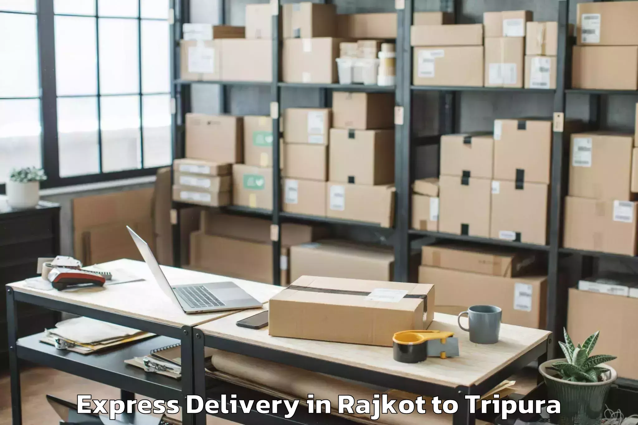 Leading Rajkot to Manu Bazar Express Delivery Provider